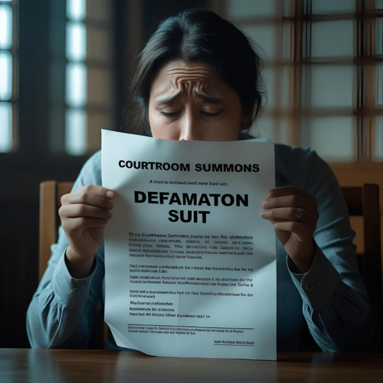 Defamation suit