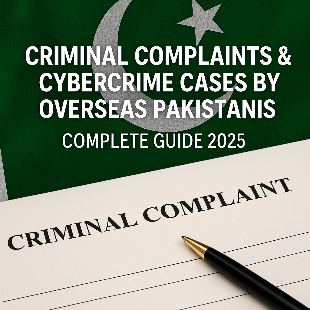 Criminal Complaints for Overseas Pakistanis